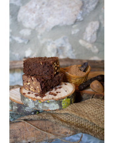 Almond and carob cake - 400g (6 ration)