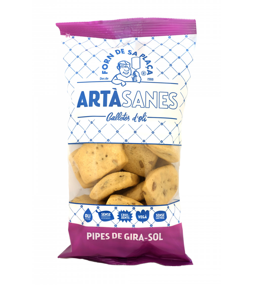 Galletas de aceite de Pipes de Girasol elaboradas en el Forn de sa Plaça, Artà, Mallorca