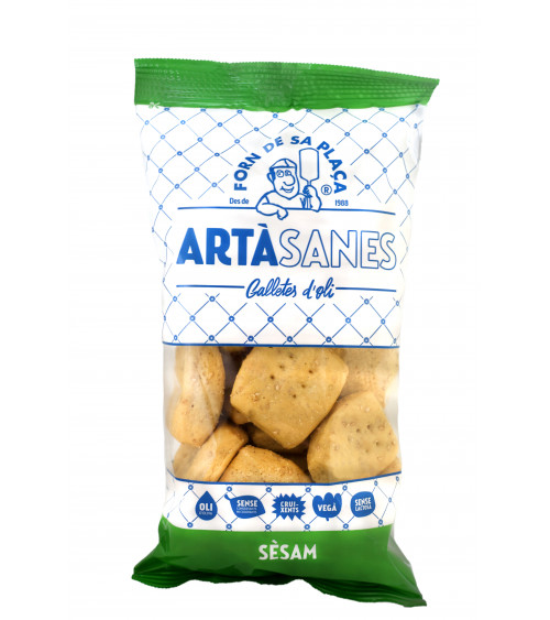 Galletas de aceite de Sèsamo elaboradas en el Forn de sa Plaça, Artà, Mallorca