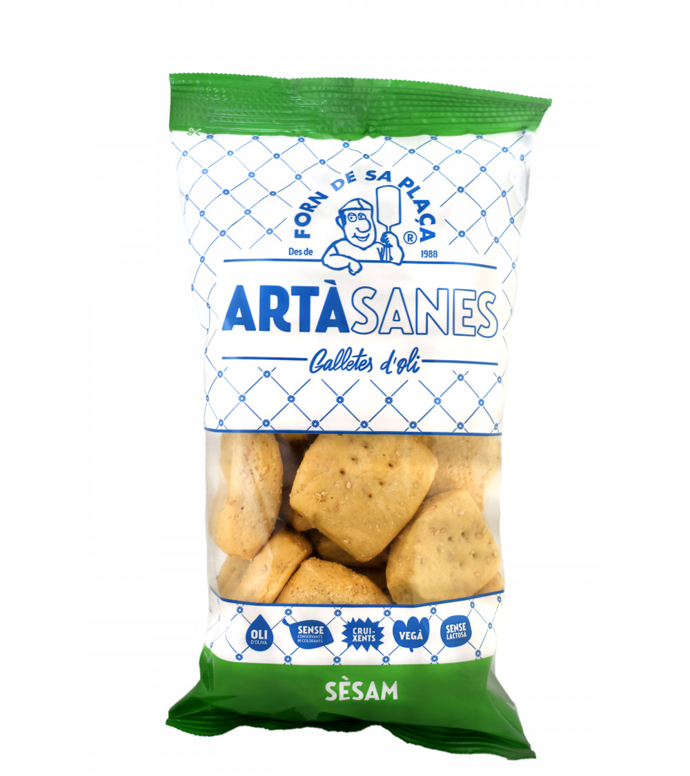 Galletas de aceite de Sèsamo elaboradas en el Forn de sa Plaça, Artà, Mallorca