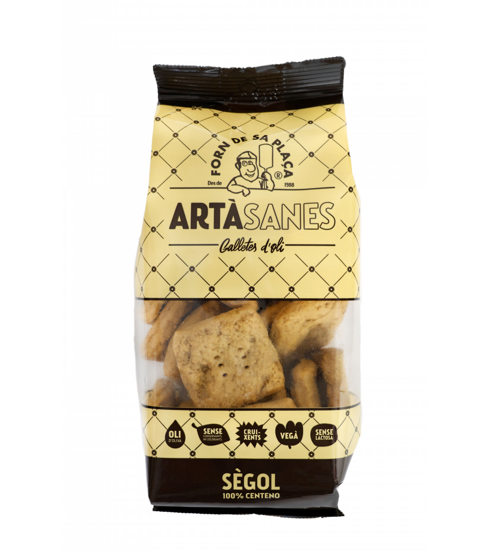 Galletas de aceite de centeno elaboradas en el Forn de sa Plaça, Artà, Mallorca